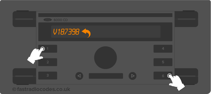 Ford 6000 CD Radio Code