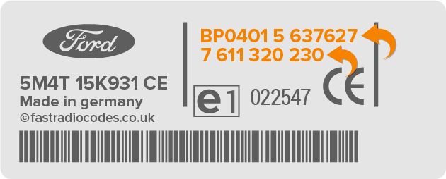 Ford Travel Pilot Radio Code 