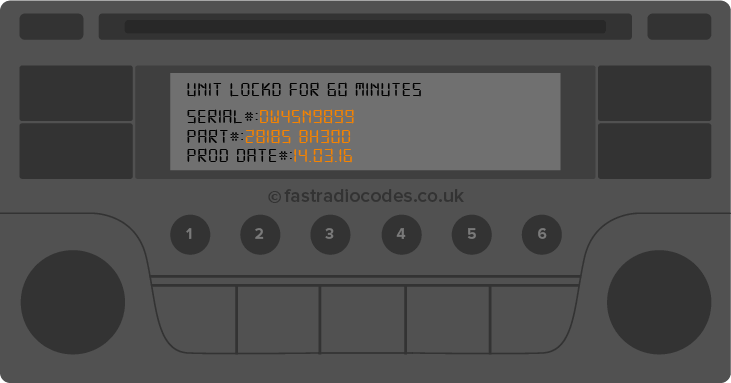 Nissan Daewoo Display Radio Serial Number 